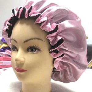 Double Layers Satin Hair Bonnets